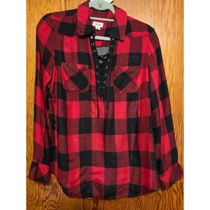 Women’s Lace Up Flannel